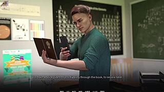 Taboo university student squeezes tight ass into short shorts mysteriously