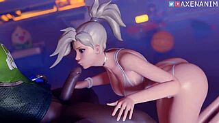 Mercy Deepthroats Lucio's Cock in Overwatch Oral