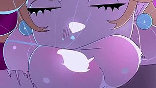 princess peach gagging on deepthroat cock, you watching??