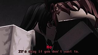 Mob assassin relaxes with white guy's big cock in Roblox Rule34