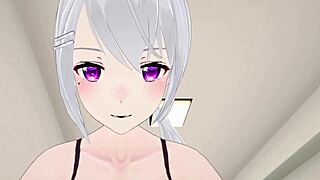 Higuchi Kaede and Nishizono Chigusa go wild in Nijisanji VTuber POV creampie sex 😍🔥