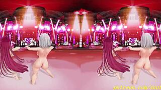 VR180 Noemari's Nude 3D Dance Hentai Hololive MMD Style