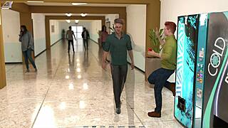 Taboo university student squeezes tight ass into short shorts mysteriously