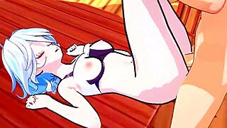 i finally get furina's huge oppai creampie after 500 years virginity loss genshin