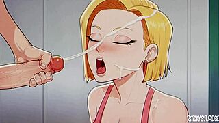 a18 craves deepthroat blowjobs before riding to creampie finish
