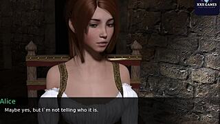 Diane licks daughter's pussy in lesbian knight tale