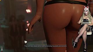 hey lara croft's topless now in ep 29 showin big tits moanin outdoors in heels stockings public bikini vibes