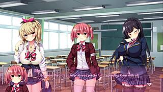 my petite japanese hentai girl orgasms on monster cock creampie