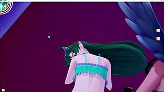 i crave catboy's lucky 3d hentai threesome creampie