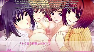 Erotica Yuuwaku Harem Route End - Motorboated by Four Busty Wives