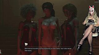 hey lara croft's topless now in ep 29 showin big tits moanin outdoors in heels stockings public bikini vibes