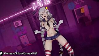 Akari Hoshizora's Dynamic Hip-Shaking Dance Sways Seductively