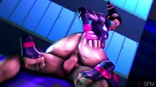 sfm sluts get pounded by monster cocks big tits bouncin to heavy bass beats