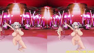 VR180 Noemari's Nude 3D Dance Hentai Hololive MMD Style