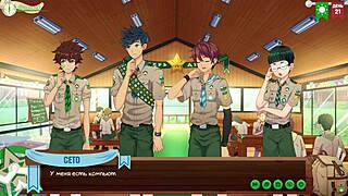game friends camp episode 35 catches yaoi hentai fun on video camera russian voice