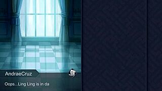 pulling tiamat's huge nipples makes her squirt everywhere