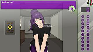 Uncensored Cute Neighbor Gives Massage Blowjob and Titty Fuck Gameplay