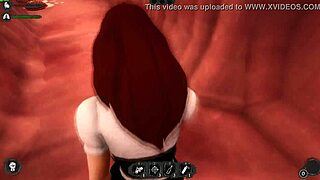 in the boobs saga hentai edition, she prepares for intense videogame action