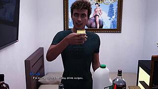 So there I was with my stripper girlfriend, face fucked by that huge white cock in Being a Dik 250