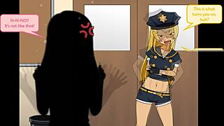 Girl Strips Naked Outdoors in Public to Dodge Arrest in Animated Comic