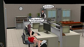 late night at work... i got so horny in this 3d office hentai game ughh couldn't help myself 😩💻