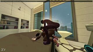 Young Black Cock Stretches Wife's Pussy In Hubby's House?