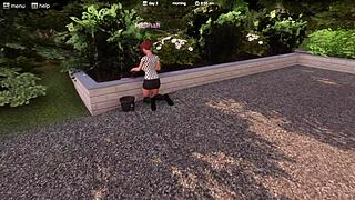 Master Seduction's Redhead Milf Maid Gets Huge Tits Blacked in Maledom Massage