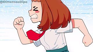 Uraraka's Confession Sparks Wild Blowjob Facial Cum in My Hero Academia 18+ Animation Dubbed!