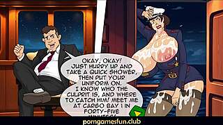 Officer Juggs Big Tits Fuck at Hooters Office