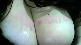 Nerdy Hotwife Teases Big Tits While Watching Hentai