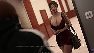 busty wife handles bbc landlord's monster cock in office anal bukkake creampie to pay rent in 3d hentai game