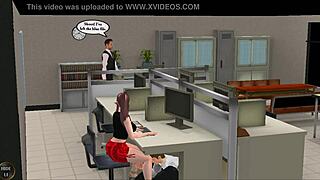 late night at work... i got so horny in this 3d office hentai game ughh couldn't help myself 😩💻
