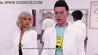 So there I was with my stripper girlfriend, face fucked by that huge white cock in Being a Dik 250