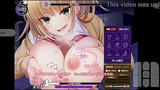 she leans in for a deep kiss while sliding her massive tits around his throbbing cock in this casual hentai game scene