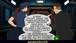 Officer Juggs Big Tits Fuck at Hooters Office