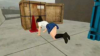 wanna see this hot 18yo college prisoner get erotic fucked by guards in hentai game?