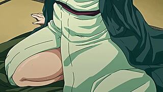 wanna see this hentai milf's massive ass and tits bounce while she rides huge cock?