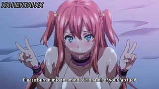 crossdressing hentai babe with big ass and tits gives sloppy blowjob ending in facial creampie