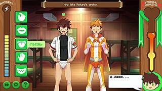 scene 6 shows keitaro with hiro in latex costume dub