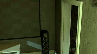 stepsister sneaks in for secret open-door sex thrill