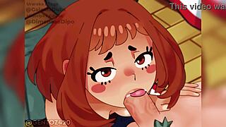 Uraraka's Confession Sparks Wild Blowjob Facial Cum in My Hero Academia 18+ Animation Dubbed!