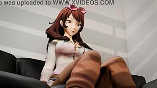 Persona 4 Rises gangbang audition 3D hentai animation