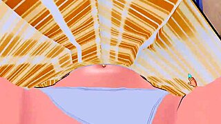 Schoolgirl uniform clings tight during cowgirl ride and missionary boob bounce