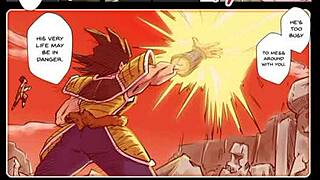 rikkas tail fucks gine deep while fasha masturbates in dragon ball lesbian hentai comic