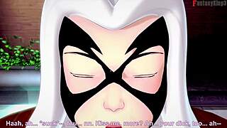 Felicia hardy black cat in bikini fucked hard by spiderman in marvel avengers hentai fantasy