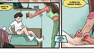 Nerd Conquers Virginity with Tutora's Tight Pussy Grip