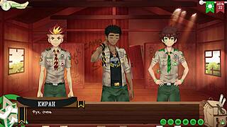 game camp friends path kiran taiga chat at camp episode 46 russian dub