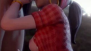 yo d.va from overwatch gets fucked hard while sucking cock in loop rewind 😏