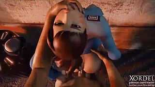 Xordel's Extended Police Officer D.Va Office Animation in Overwatch Blender Style