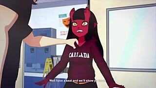 Watch Meru the succubus take my cock deep in her throat before rough anal